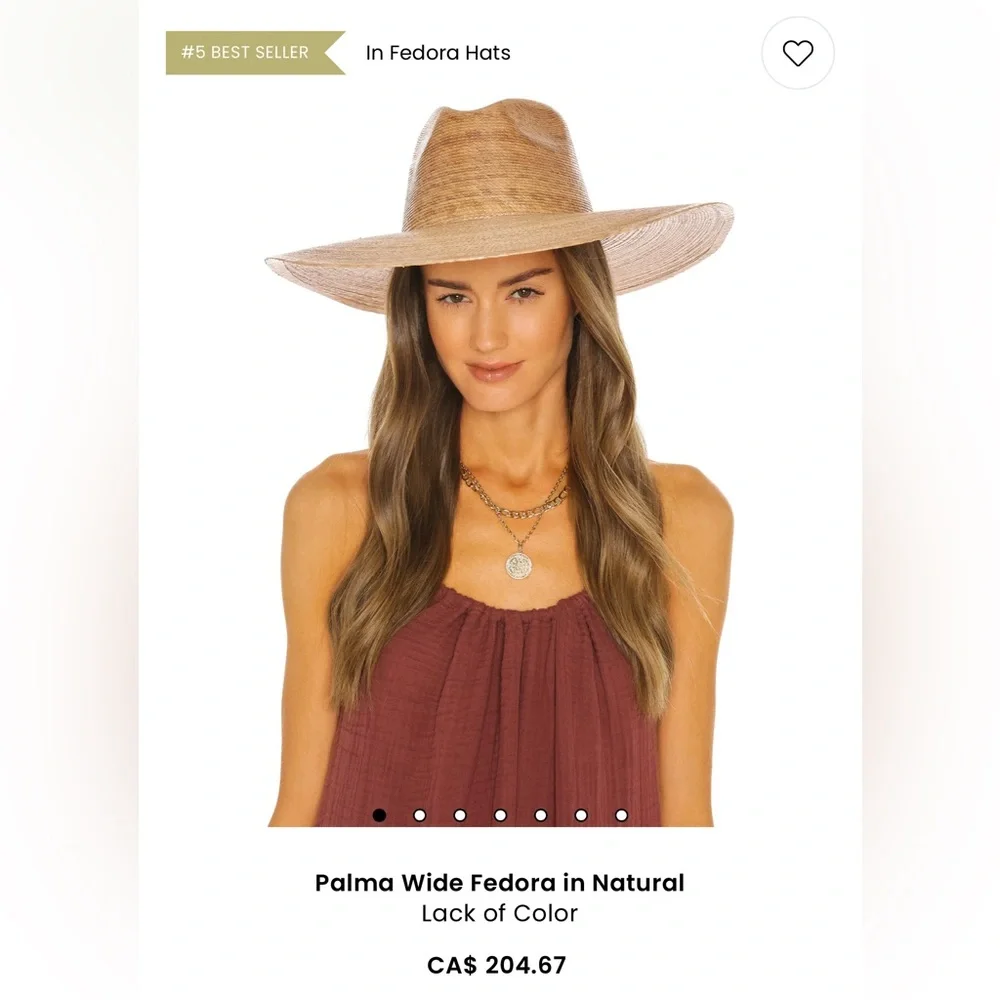 Lack Of Color Natural Straw Hat - Picture 6 of 7